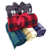 100% Polyester Multi-purpose Printing Plaid Polar Fleece Throw Blanket