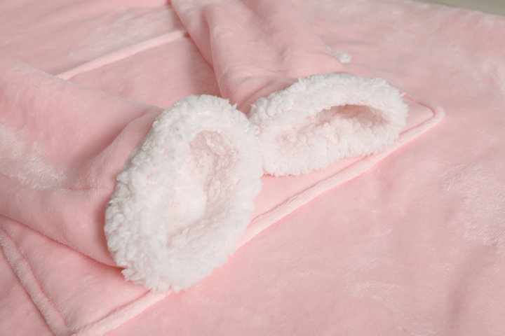 Wholesale Snuggle Flannel Fabric Blanket Adult With Sleeve And Feet
