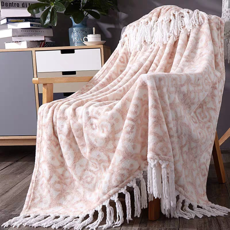Nordic Bohemian Single Air Conditioning Tassel Sofa Blanket