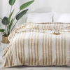 Luxury 3D Jacquard Style Flannel Blankets Bedsheet Sofa Cover