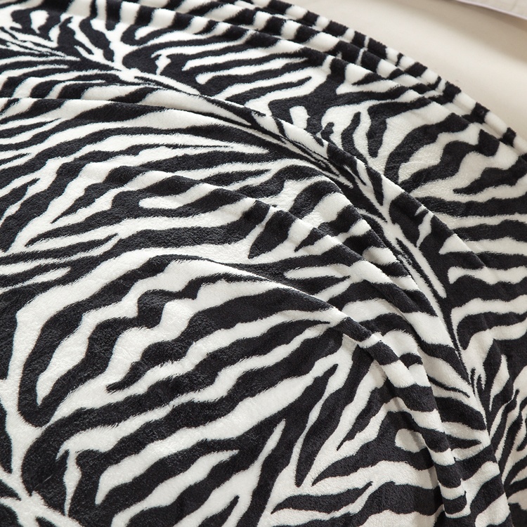 Cheap Zebra Printed Plush Fleece Baby Throw Blankets Buy Zebra