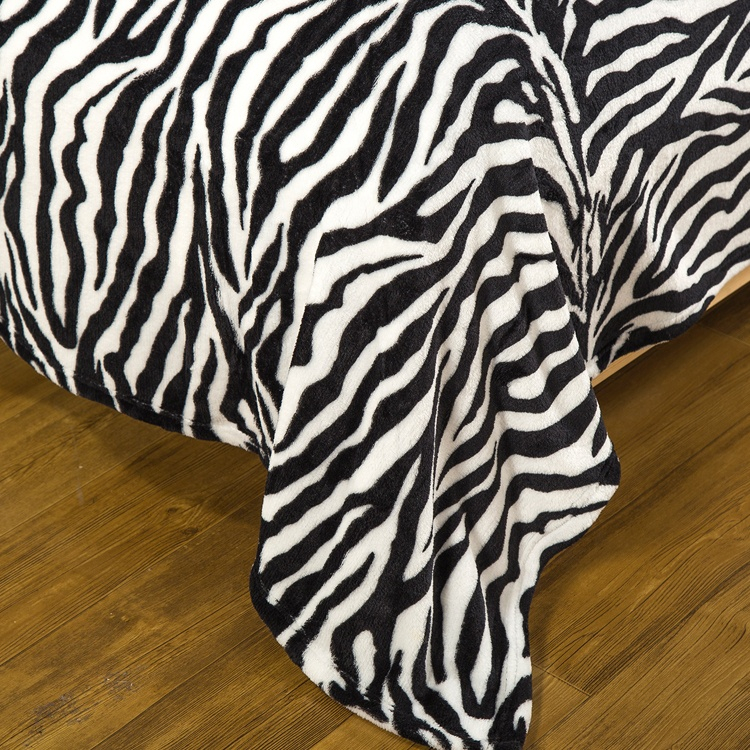Cheap Zebra Printed Plush Fleece Baby Throw Blankets Buy Zebra