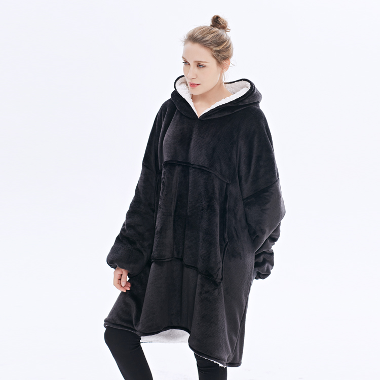 Oversized Women Sweatshirt Blanket Fleece Hoodie One For All