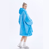 Custom Oversized Sherpa Sweatshirt Wearable Blankets Hoodie Robe For Adults