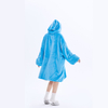 Custom Oversized Sherpa Sweatshirt Wearable Blankets Hoodie Robe For Adults