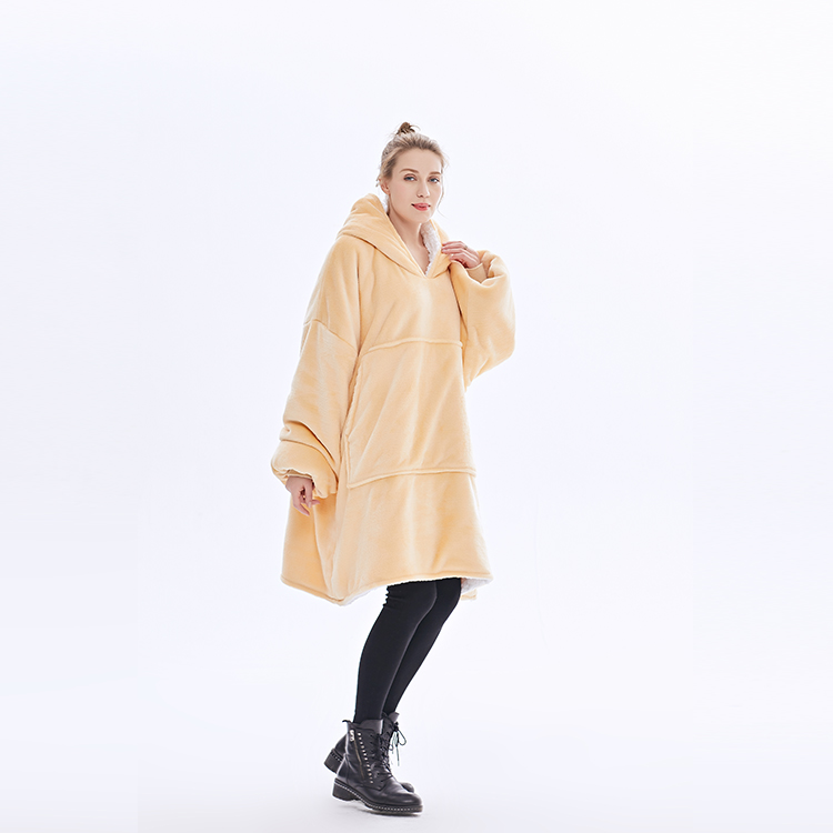 New Arrival Sherpa Fleece Hoodie Solid Color Full Thermal Hoodies