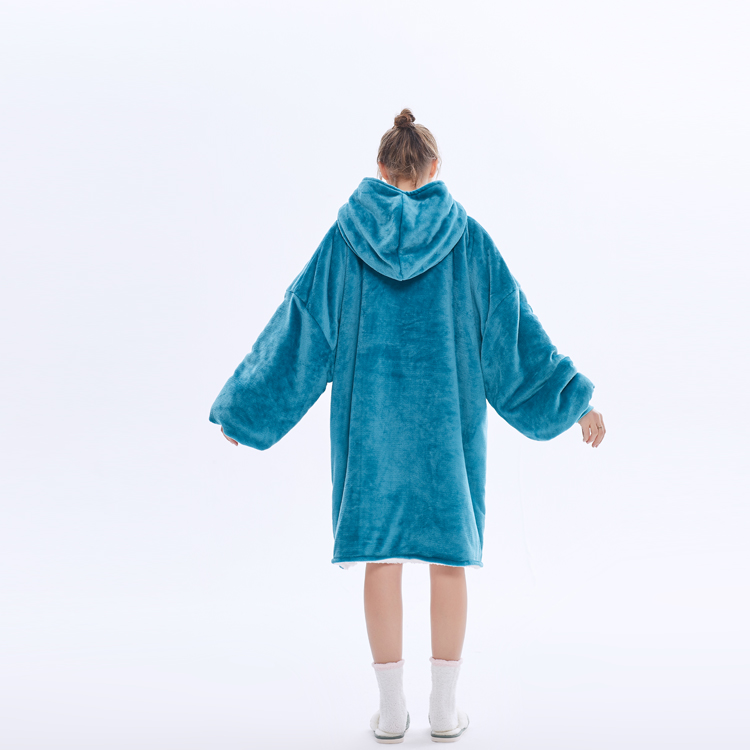 Comfortable Fleece Hoodie Oversize Sherpa Women Hoodie Blankets