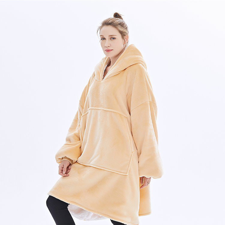 New Arrival Sherpa Fleece Hoodie Solid Color Full Thermal Hoodies