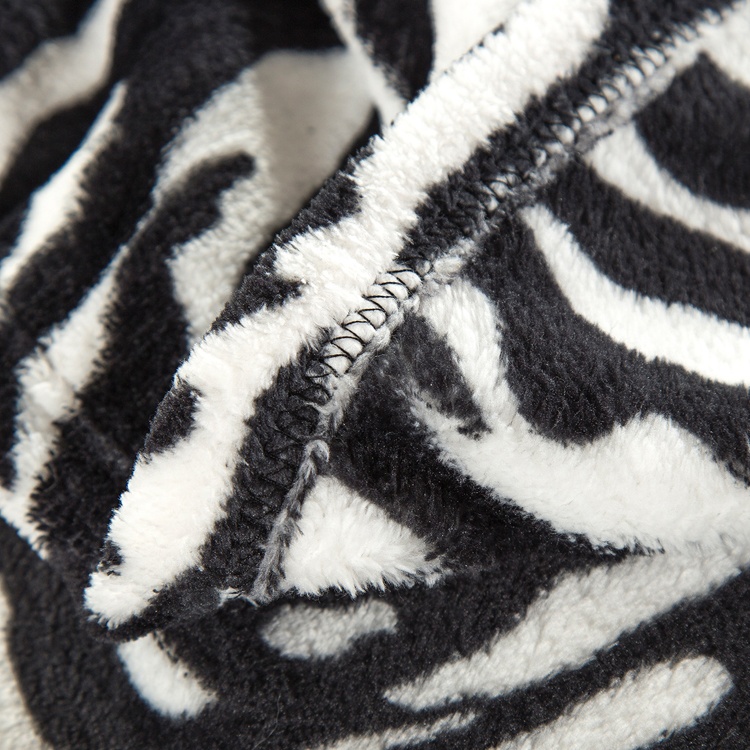 Cheap Zebra Printed Plush Fleece Baby Throw Blankets Buy Zebra