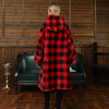 Oversized Wearable Sherpa Hoodie Sweatshirt Blanket With Sleeves