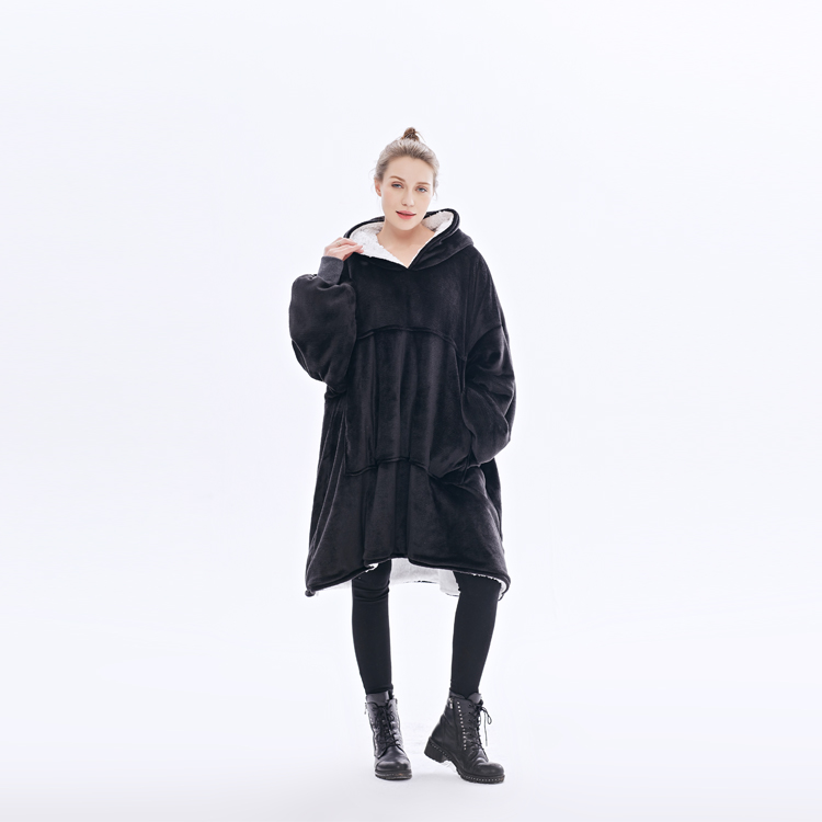 Oversized Women Sweatshirt Blanket Fleece Hoodie One For All