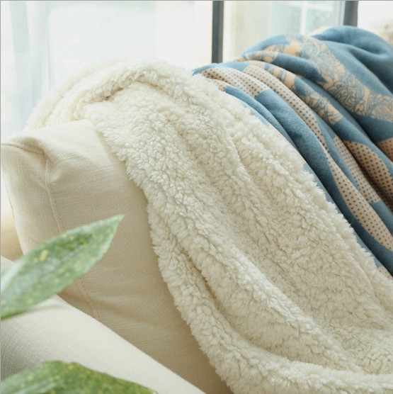 Very Warm 100 Polyester Flannel Fleece Printing with Sherpa Blankets