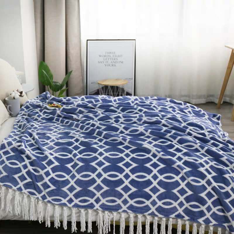 Nordic Bohemian Single Air Conditioning Tassel Sofa Blanket