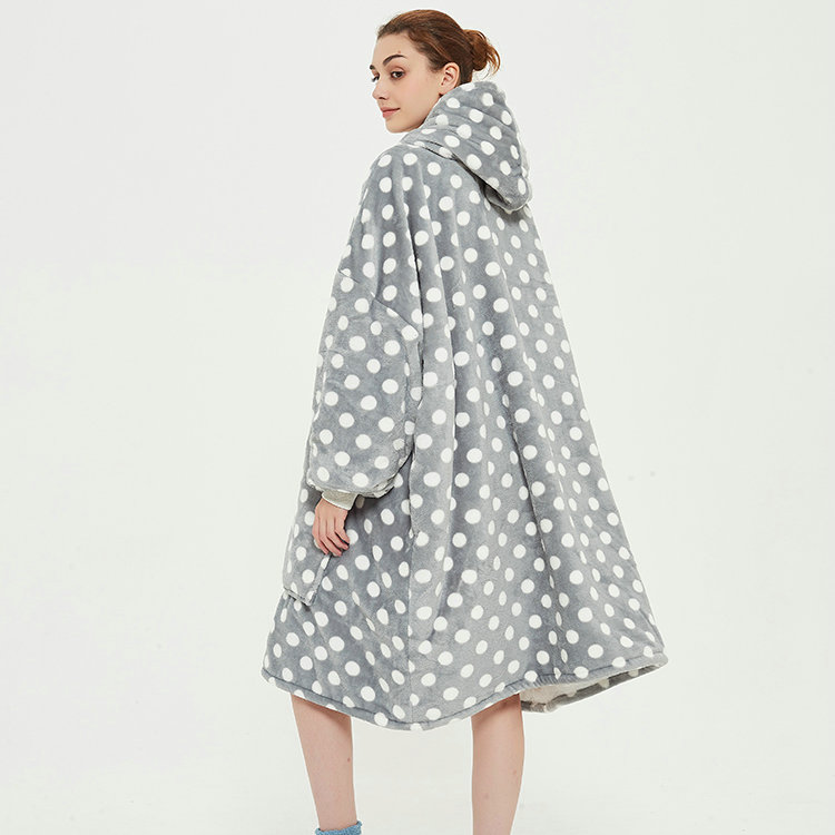 Printed oversized hoodie blanket manufacturersDH Textile D&H