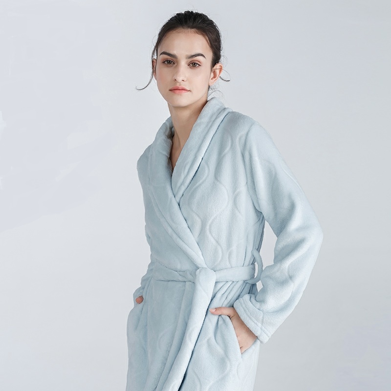 Custom Winter Womens Bathrobe Western Sleepwear Flannel Wholesale ...