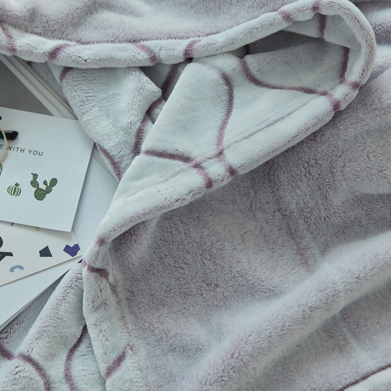 Comfortable Blanket New Design Flannel Fleece Jacquard Throw Blanket