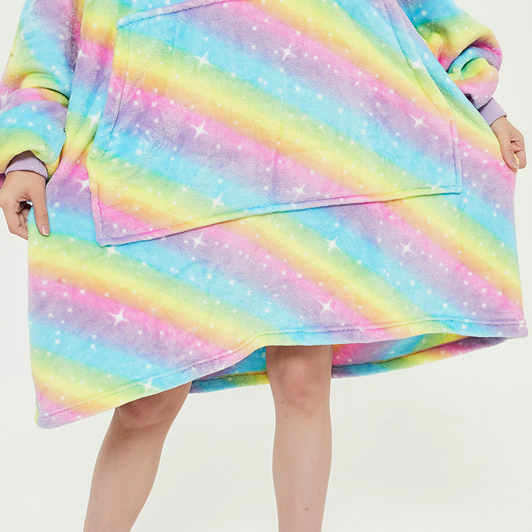 Customized Single Layer Ultra Plush Sweatshirt Blanket Hoodie As Seen On Tv