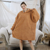 Cozy Oversized Hoodie blanket One Size Sherpa Comfortable Hoodie Blanket For All sweatshirt