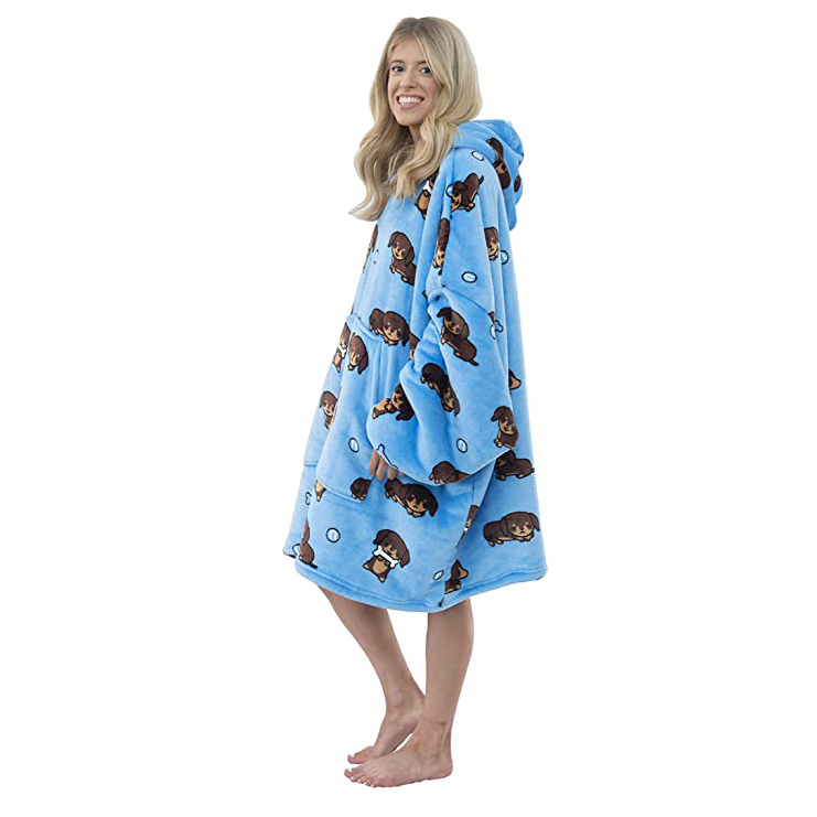 Ready To Ship Oversized Christmas Wearable Huggle Hoodie Blanket - Buy ...