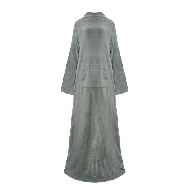 Premium Fleece Snuggie Blanket With Sleeves And Pocket For Adult