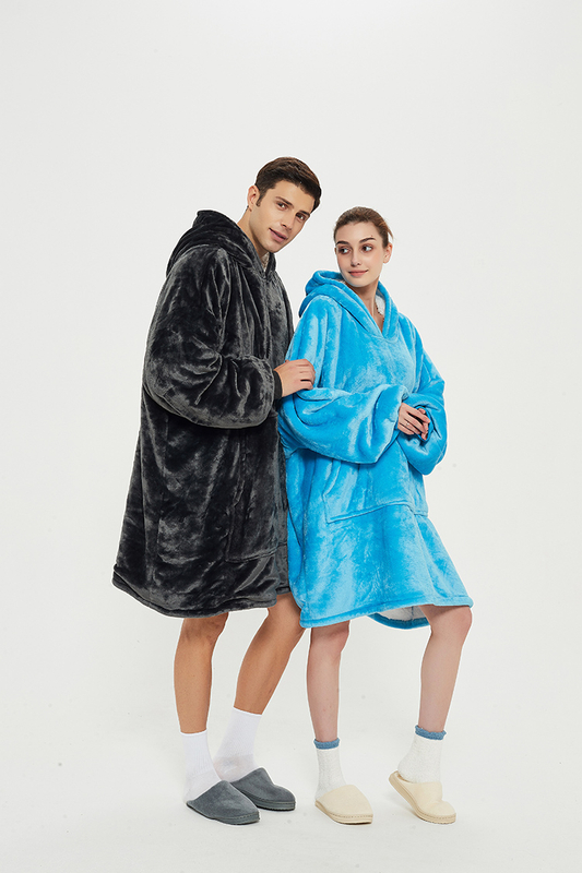 Multi Function Ultra Plush Lazy Blanket Household Warm Hoodie Soft Blanket