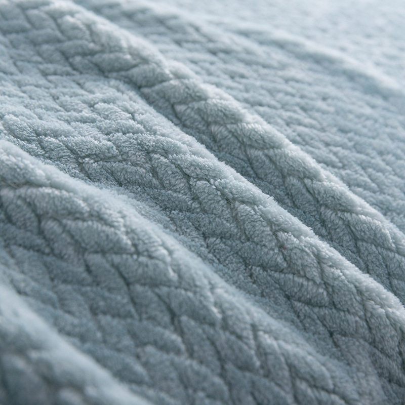 Solid Jacquard Fleece with Shepra Winter Blankets Throw For Baby 