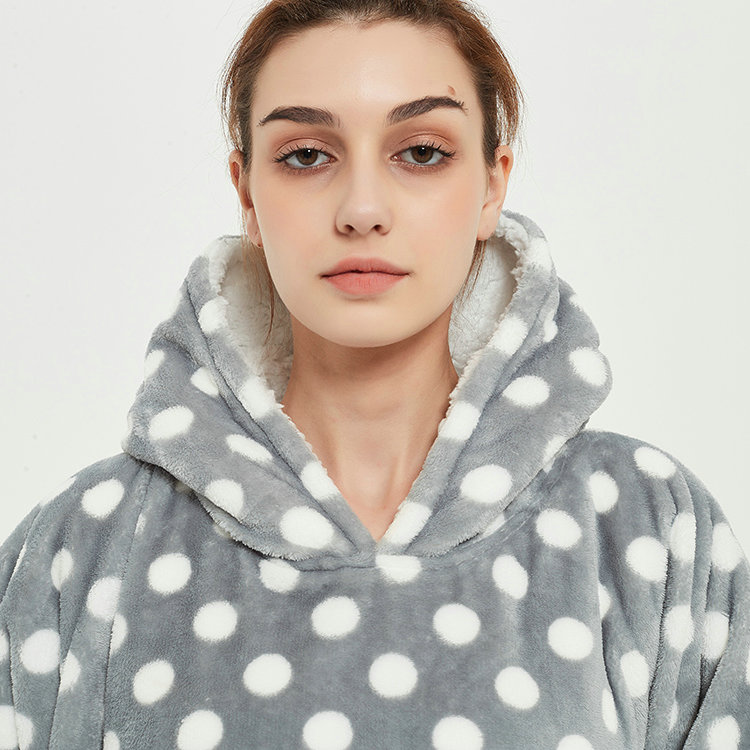 Bulk Cozy Oversized Sherpa Fleece Sweatshirt Hoodie Blankets Factories 
