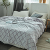 Comfortable Blanket New Design Flannel Fleece Jacquard Throw Blanket