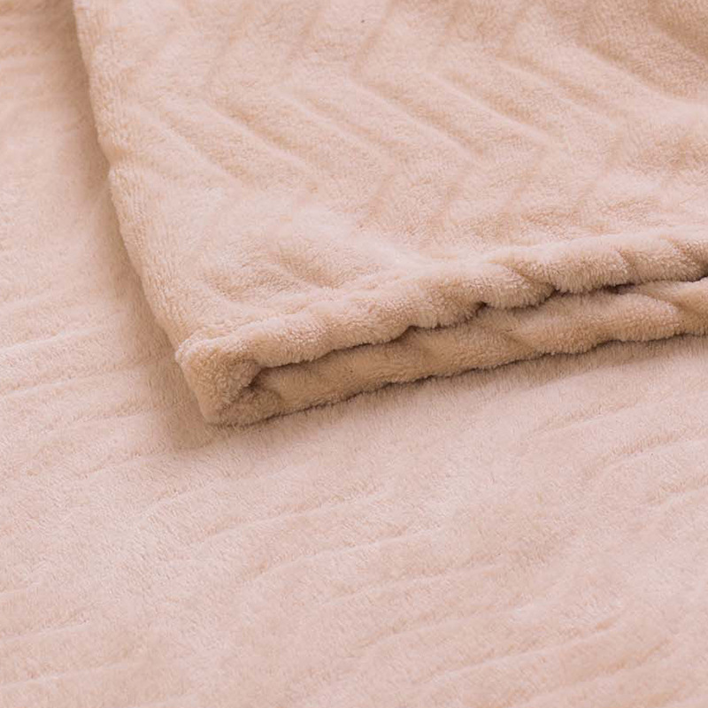 Wholesale Custom Morden Design Throw Jacquard Flannel Minky Blanket