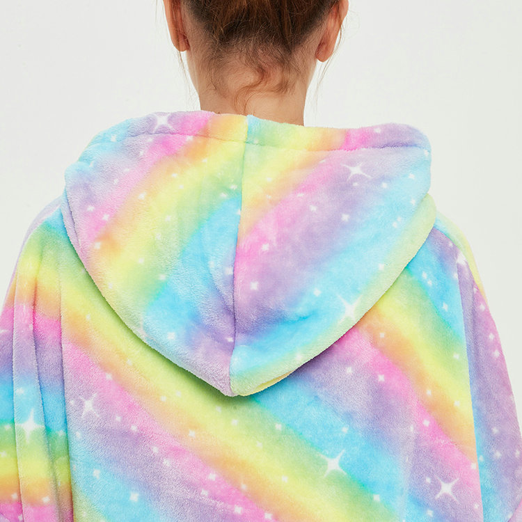 Customized Single Layer Ultra Plush Sweatshirt Blanket Hoodie As Seen On Tv
