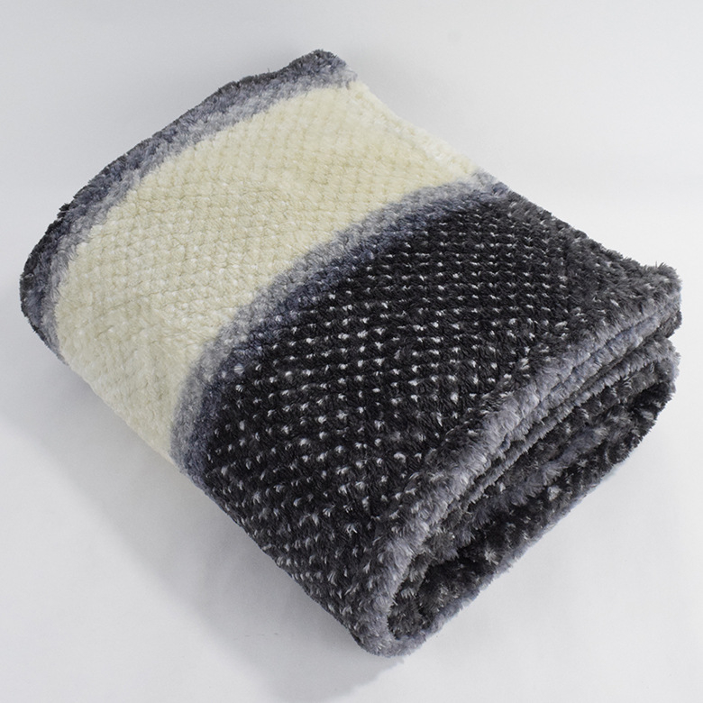 Factory Custom Waffle Flannel Throw Coral Polar Fleece Blanket Cheap