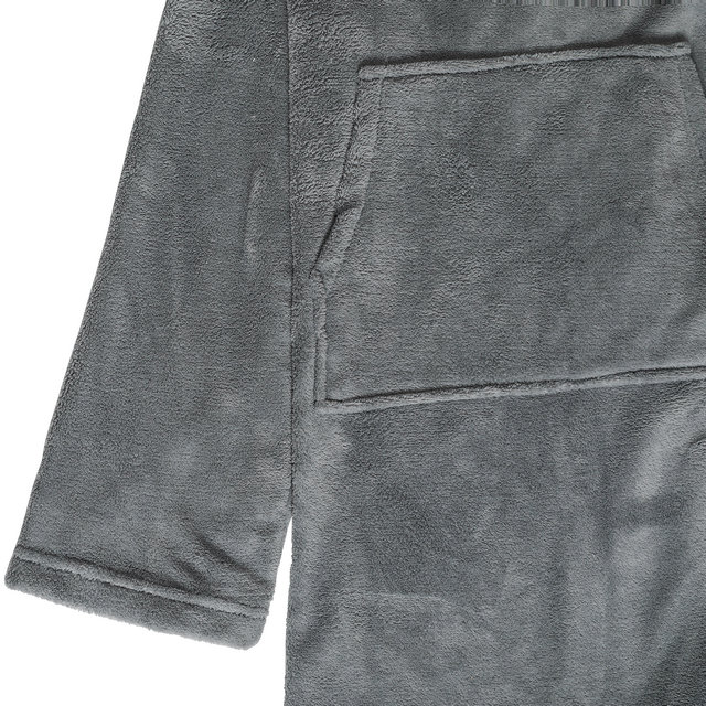 Premium Fleece Snuggie Blanket With Sleeves And Pocket For Adult
