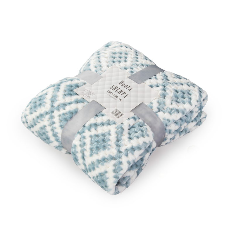 Portable Cheap Price Solid Color Double Sided Fleece Travel Blanket