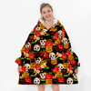 Wholesale Custom Oversize Sweatshirt Blanket Halloween Hooded Blankets For Adults 