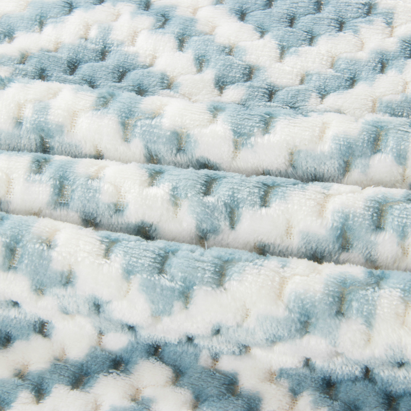 Portable Cheap Price Solid Color Double Sided Fleece Travel Blanket