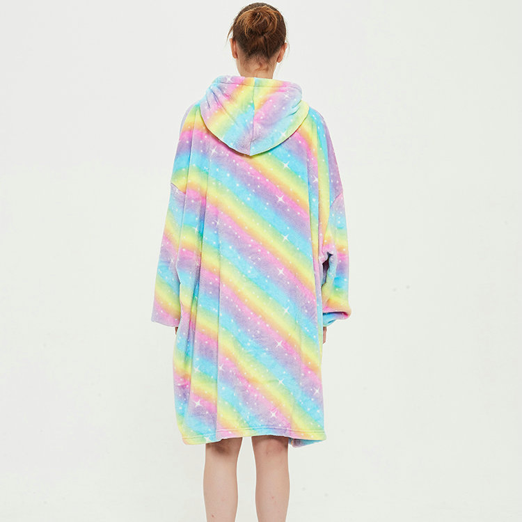 Customized Single Layer Ultra Plush Sweatshirt Blanket Hoodie As Seen On Tv